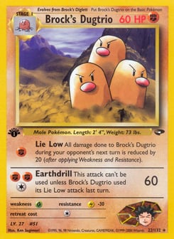 Brock's Dugtrio 22/132 Gym Challenge