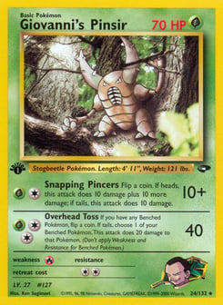Giovanni's Pinsir 24/132 Gym Challenge