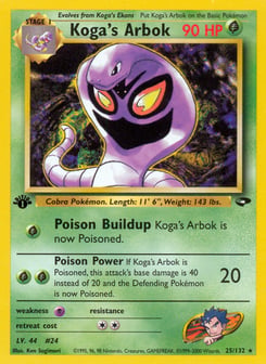 Koga's Arbok 25/132 Gym Challenge