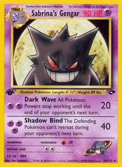 Sabrina's Gengar 29/132 Gym Challenge