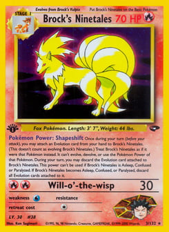Brock's Ninetales 3/132 Gym Challenge