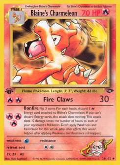 Blaine's Charmeleon 31/132 Gym Challenge