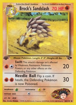 Brock's Sandslash 36/132 Gym Challenge