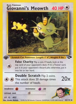 Giovanni's Meowth 43/132 Gym Challenge