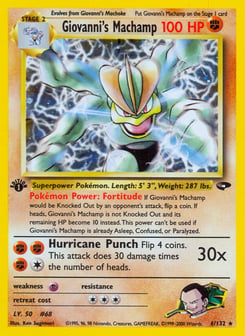 Giovanni's Machamp 6/132 Gym Challenge