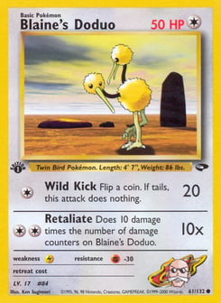 Blaine's Doduo 61/132 Gym Challenge