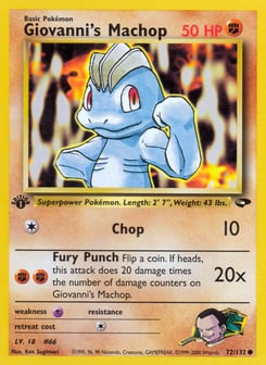 Giovanni's Machop 72/132 Gym Challenge