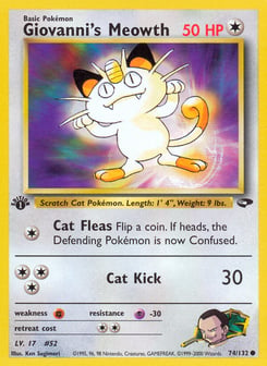 Giovanni's Meowth 74/132 Gym Challenge