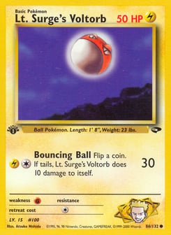 Lt. Surge's Voltorb 86/132 Gym Challenge