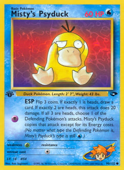 Misty's Psyduck 90/132 Gym Challenge