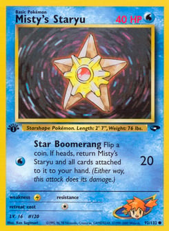Misty's Staryu 92/132 Gym Challenge