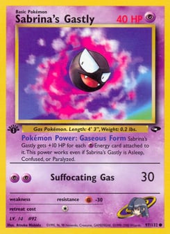 Sabrina's Gastly 97/132 Gym Challenge