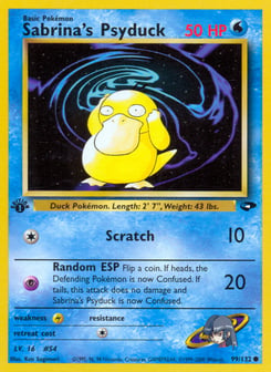Sabrina's Psyduck 99/132 Gym Challenge