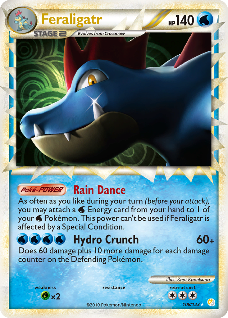 Feraligatr 108/123 HeartGold & SoulSilver