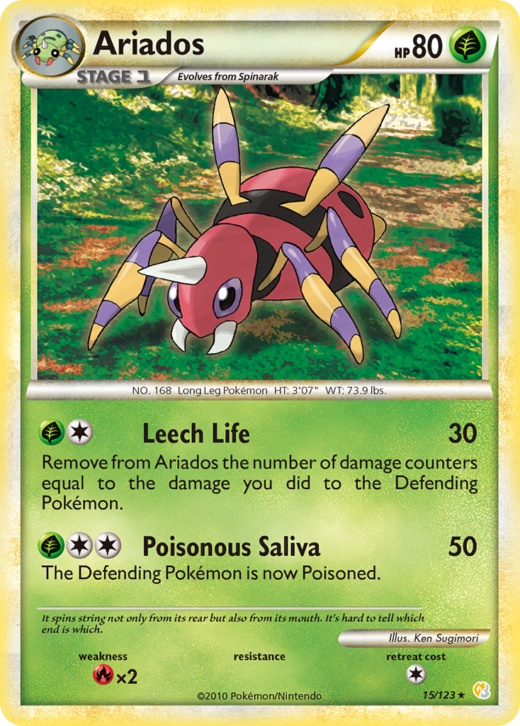 Ariados 15/123 HeartGold & SoulSilver