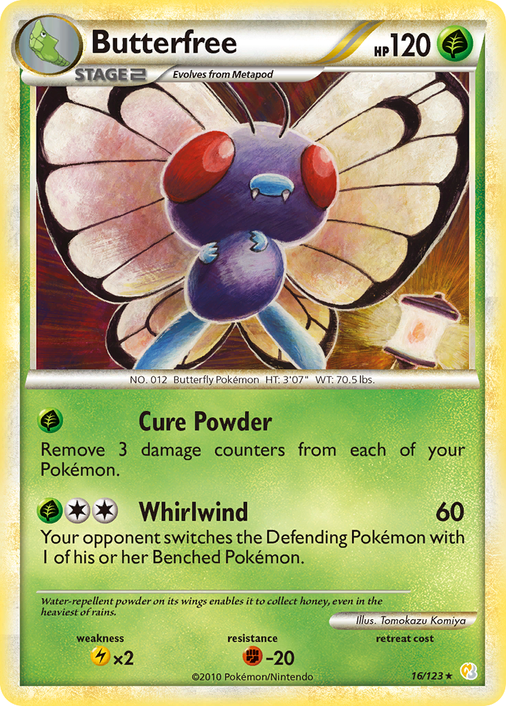 Butterfree 16/123 HeartGold & SoulSilver