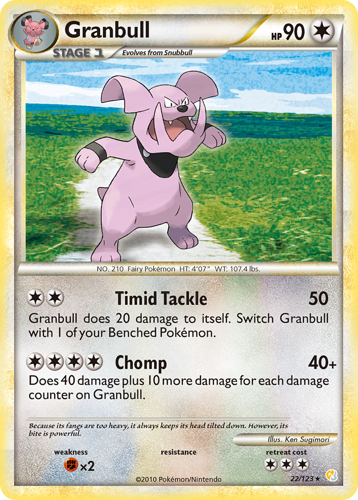 Granbull 22/123 HeartGold & SoulSilver