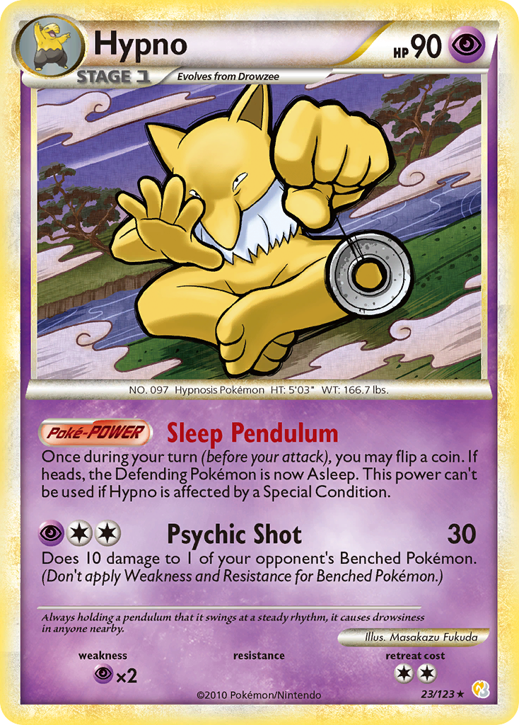 Hypno 23/123 HeartGold & SoulSilver