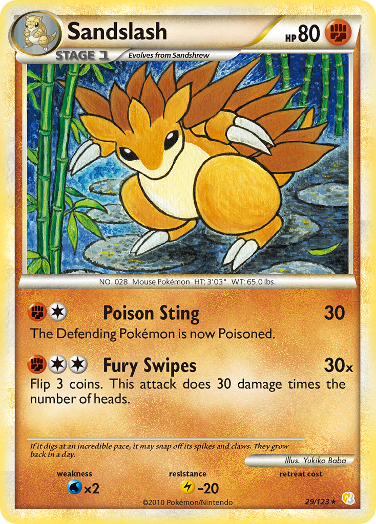 Sandslash 29/123 HeartGold & SoulSilver