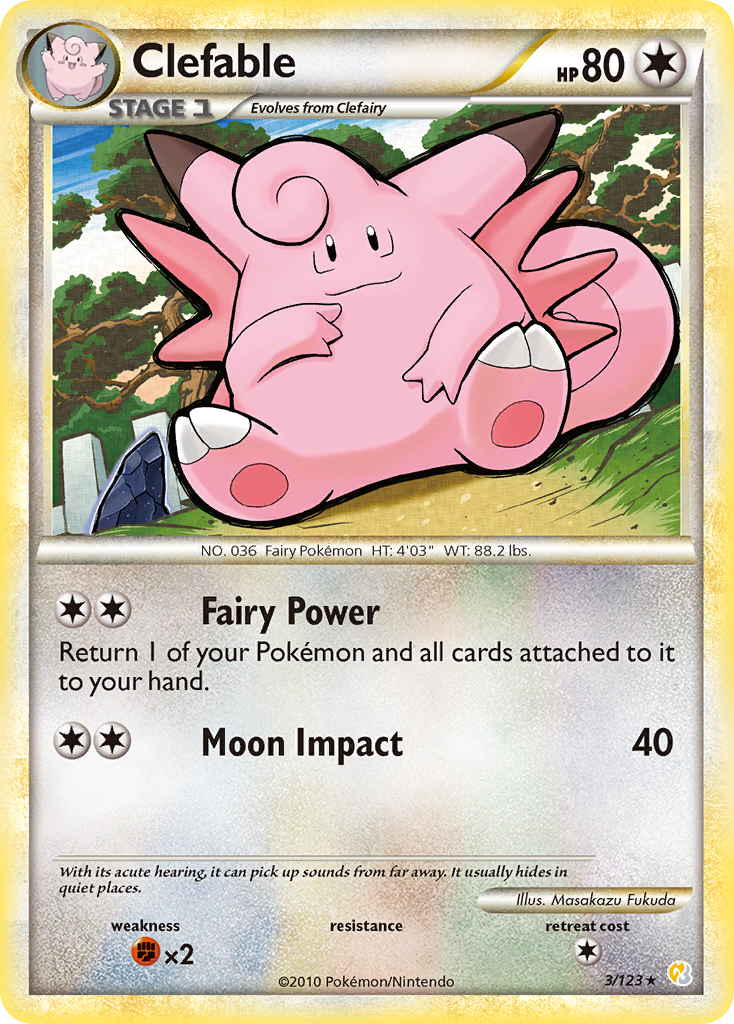 Clefable 3/123 HeartGold & SoulSilver