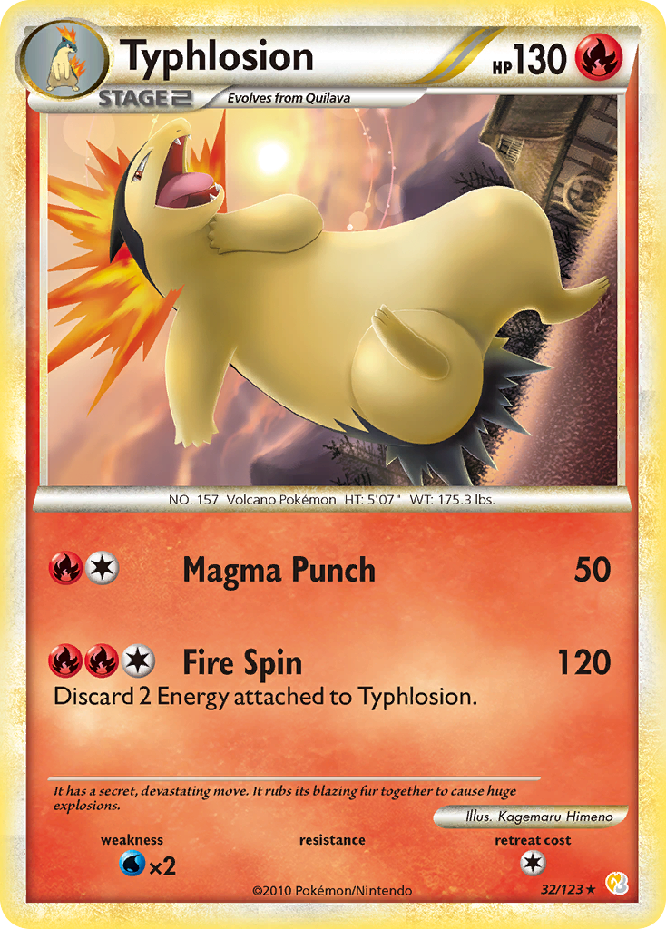 Typhlosion 32/123 HeartGold & SoulSilver