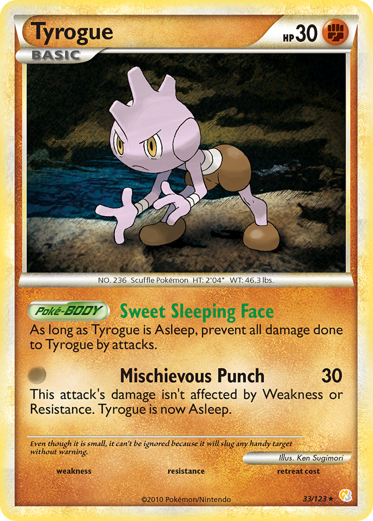 Tyrogue 33/123 HeartGold & SoulSilver