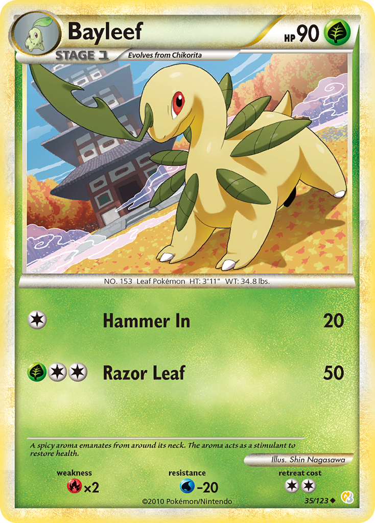 Bayleef 35/123 HeartGold & SoulSilver
