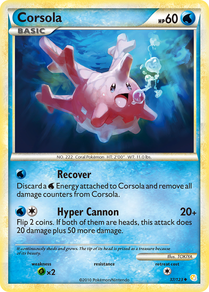 Corsola 37/123 HeartGold & SoulSilver