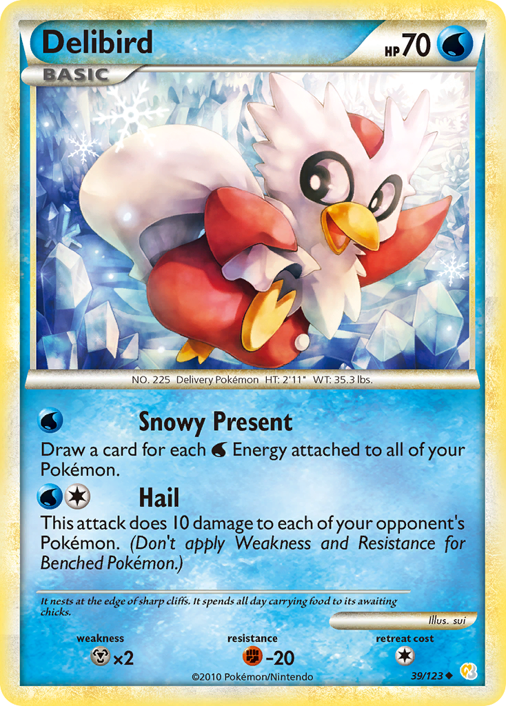 Delibird 39/123 HeartGold & SoulSilver