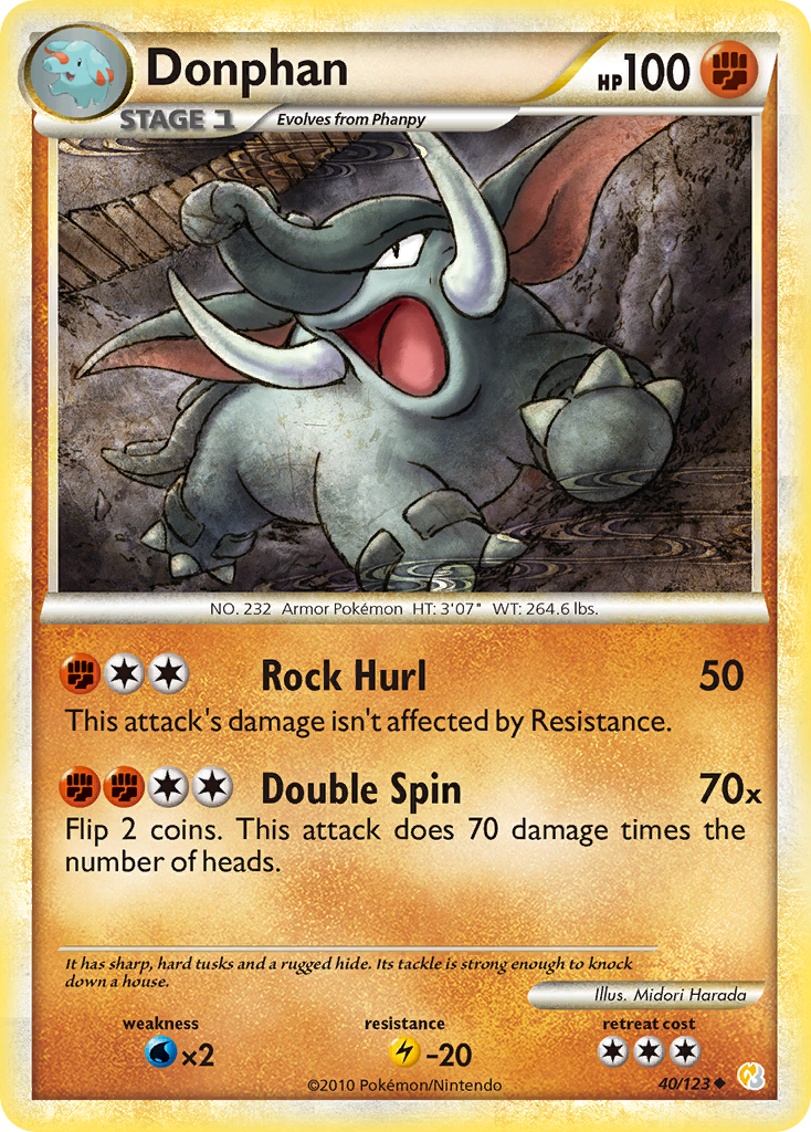 Donphan 40/123 HeartGold & SoulSilver