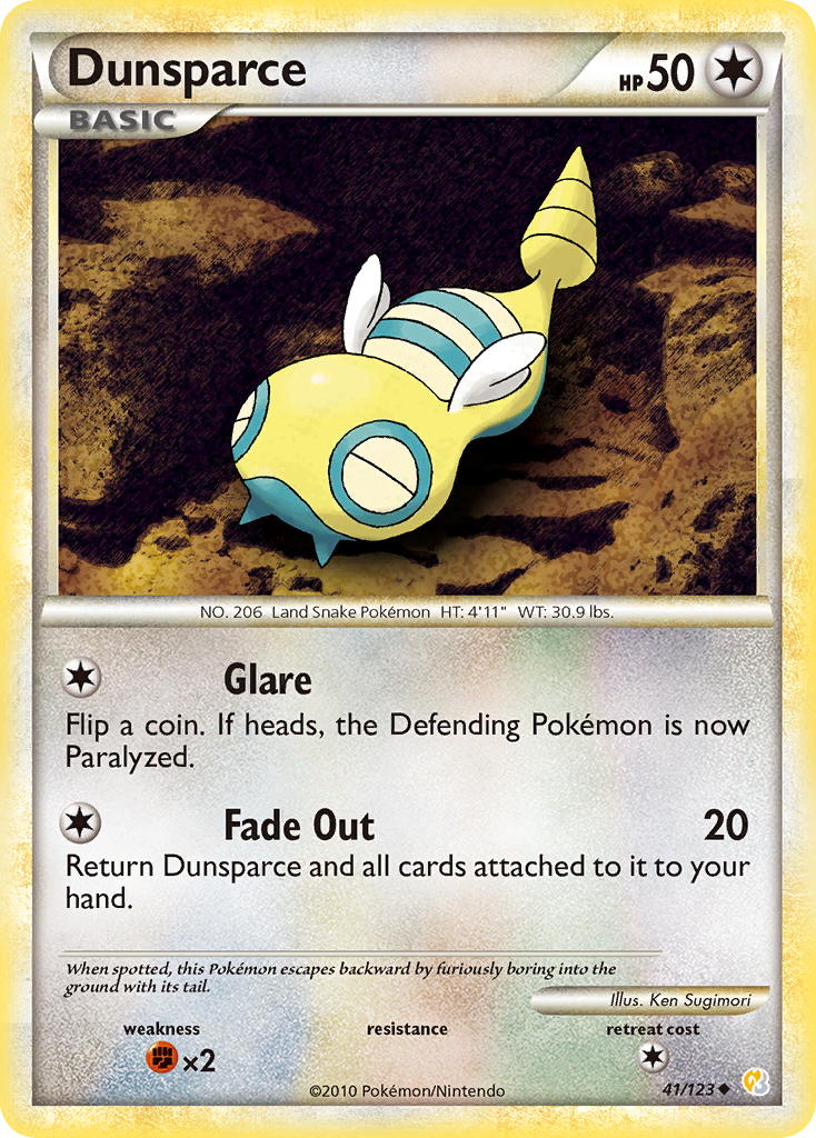 Dunsparce 41/123 HeartGold & SoulSilver