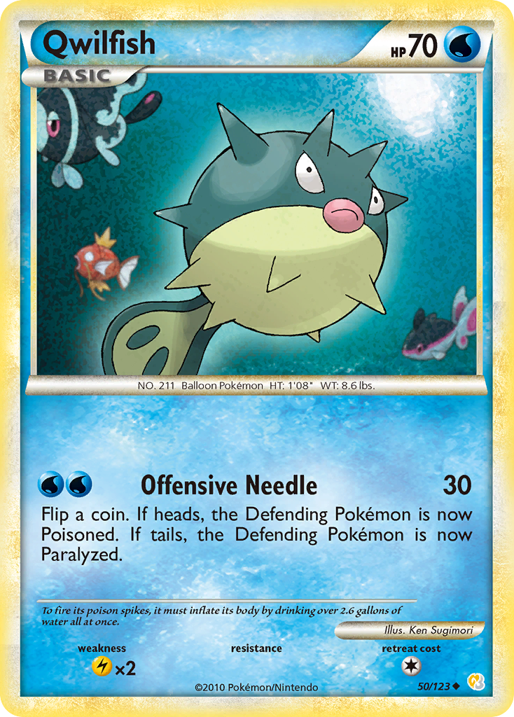 Qwilfish 50/123 HeartGold & SoulSilver