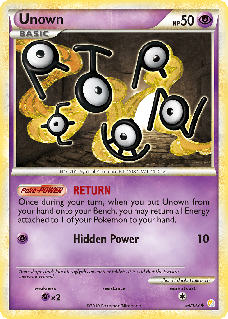 Unown 54/123 HeartGold & SoulSilver