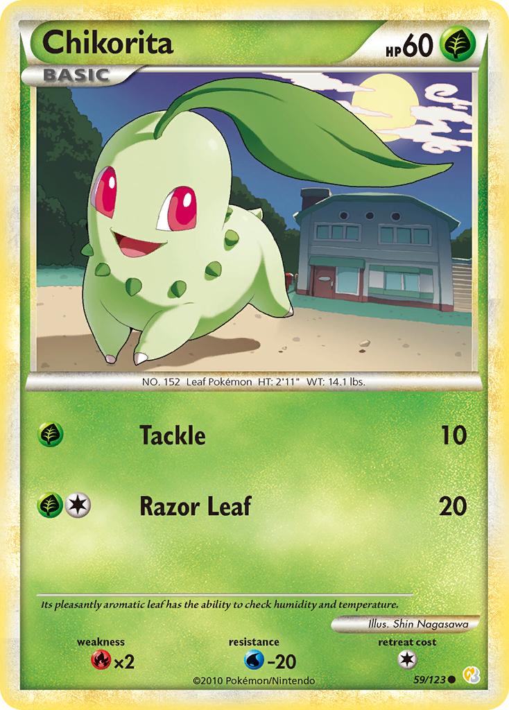 Chikorita 59/123 HeartGold & SoulSilver