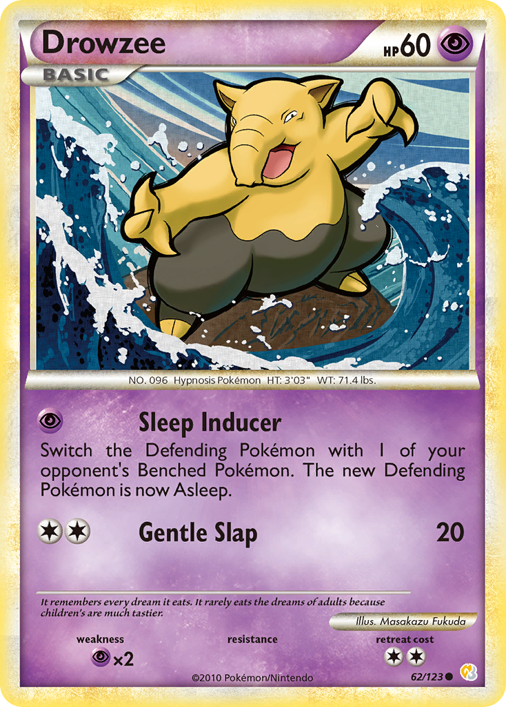 Drowzee 62/123 HeartGold & SoulSilver