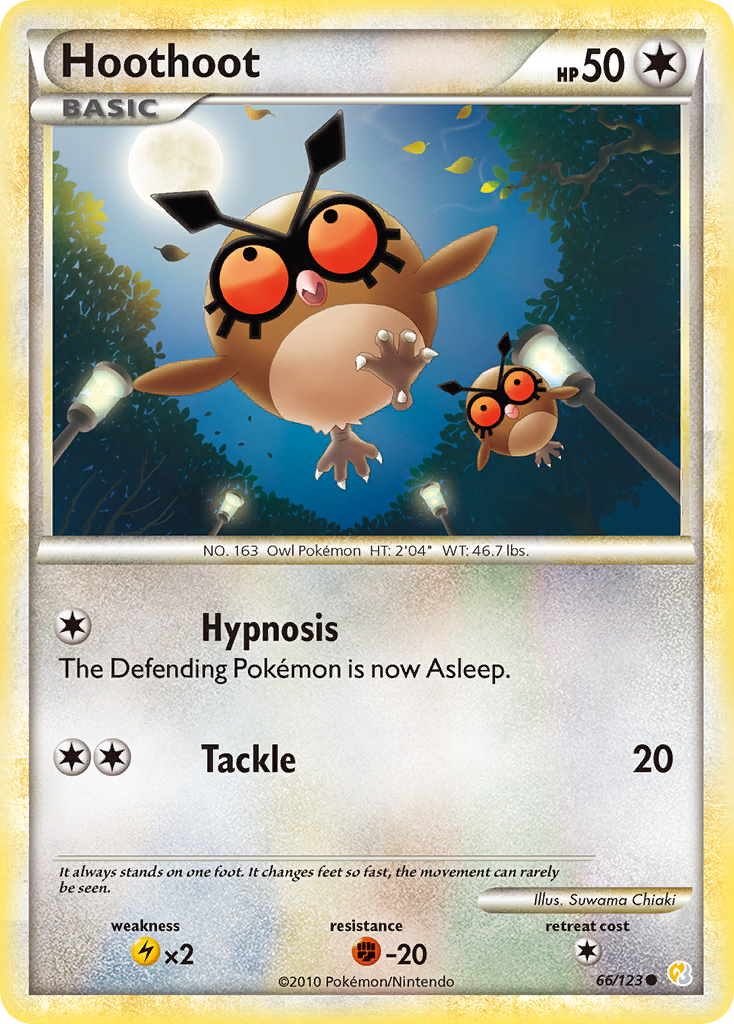 Hoothoot 66/123 HeartGold & SoulSilver