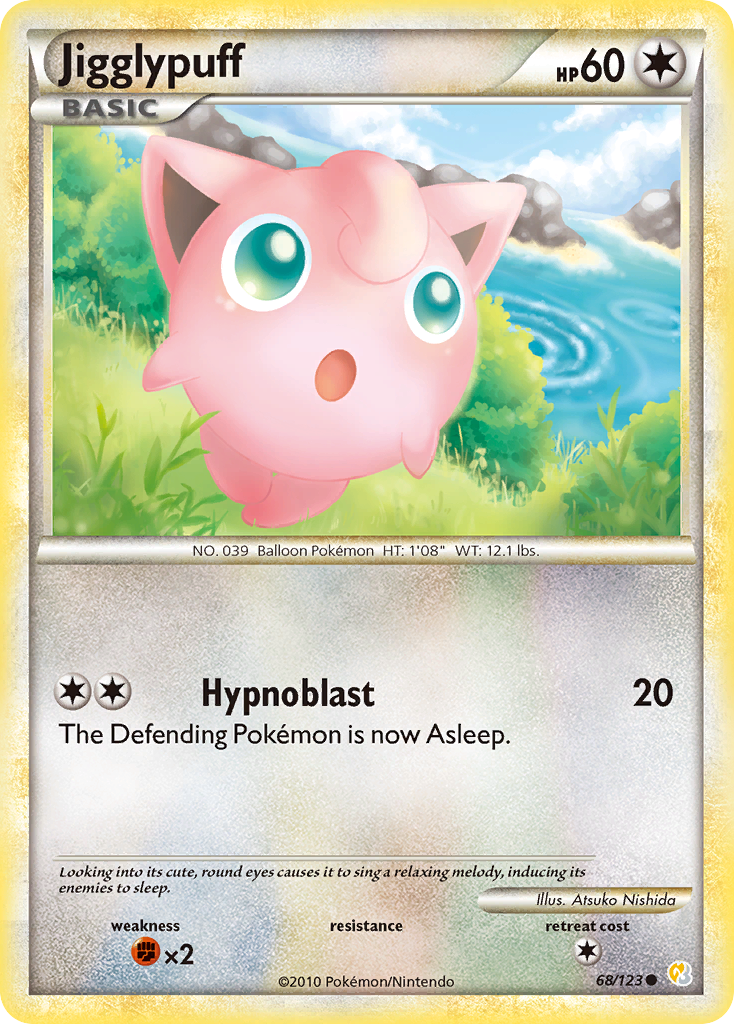Jigglypuff 68/123 HeartGold & SoulSilver