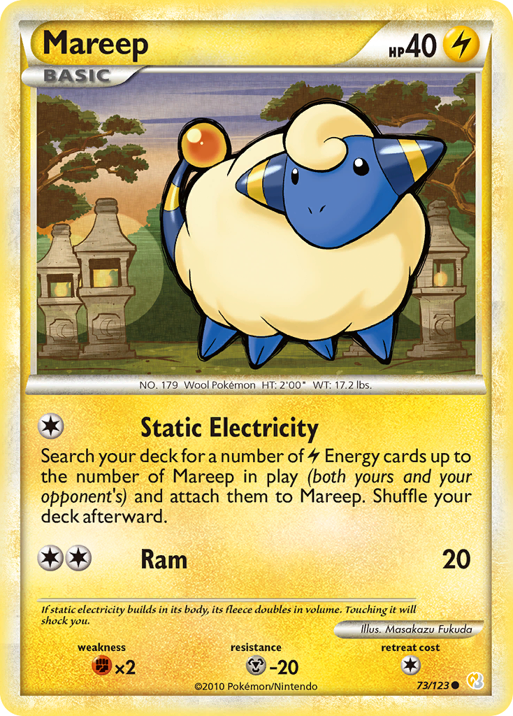 Mareep 73/123 HeartGold & SoulSilver