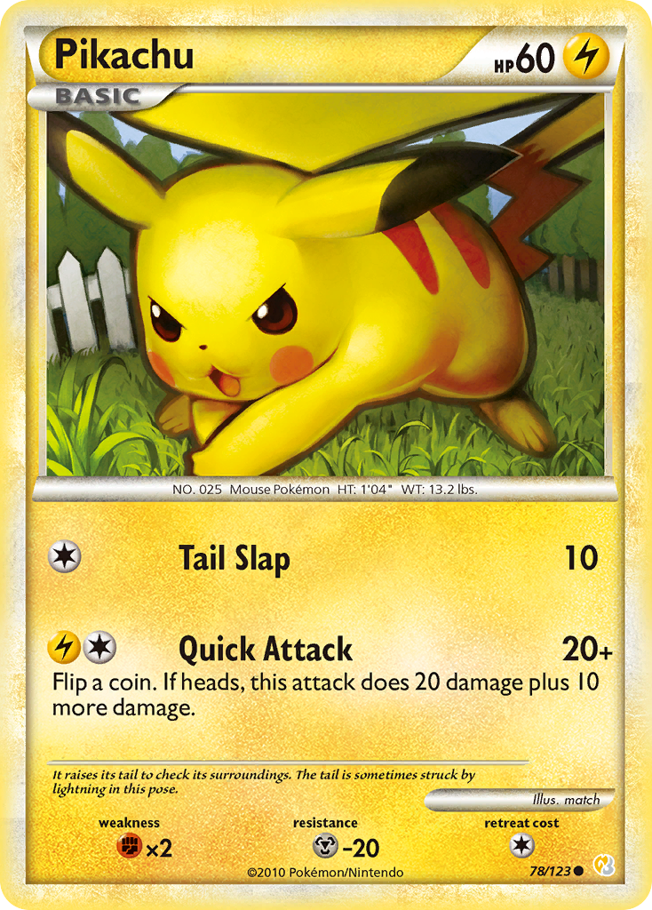 Pikachu 78/123 HeartGold & SoulSilver