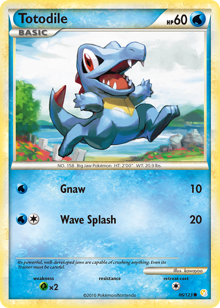 Totodile 86/123 HeartGold & SoulSilver