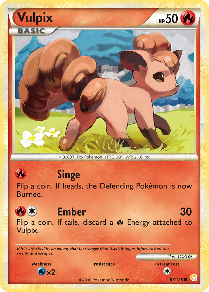 Vulpix 87/123 HeartGold & SoulSilver