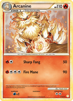 Arcanine 1/123 HeartGold & SoulSilver