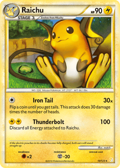 Raichu 10/123 HeartGold & SoulSilver