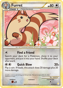 Furret 21/123 HeartGold & SoulSilver