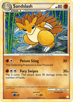 Sandslash 29/123 HeartGold & SoulSilver