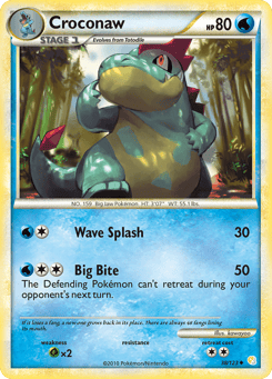 Croconaw 38/123 HeartGold & SoulSilver