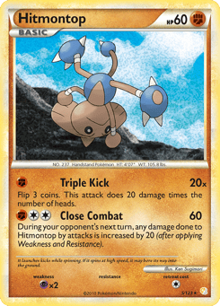 Hitmontop 5/123 HeartGold & SoulSilver