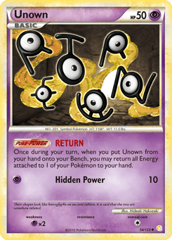 Unown 54/123 HeartGold & SoulSilver