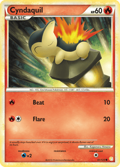 Cyndaquil 61/123 HeartGold & SoulSilver