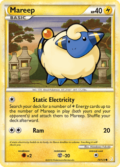 Mareep 73/123 HeartGold & SoulSilver